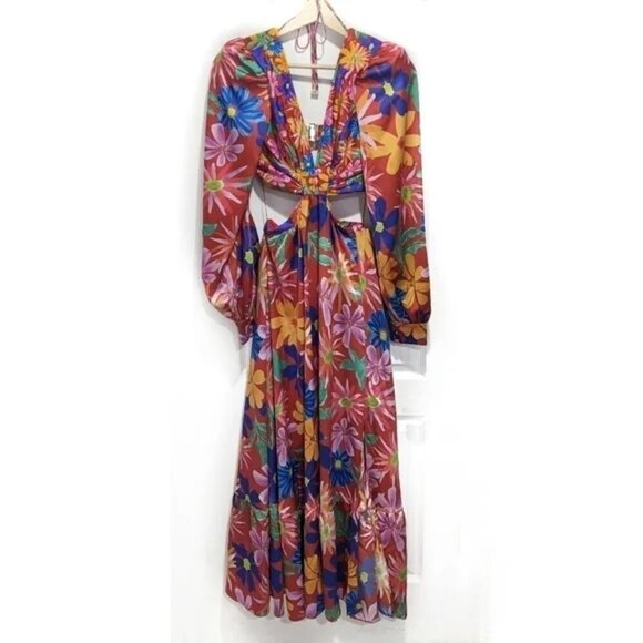 Nwt Patbo | Aster Long-Sleeve Cut-Out Dress - Picture 3 of 16